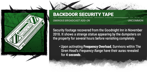 backdoor security tape