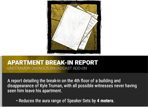 apartment break-in report