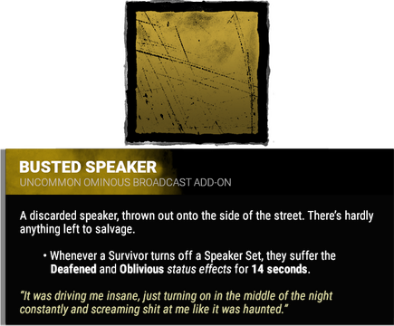 busted speaker