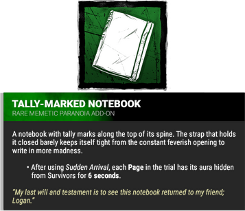 tally-marked notebook