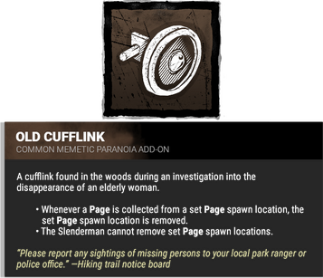 old cufflink