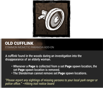 old cufflink
