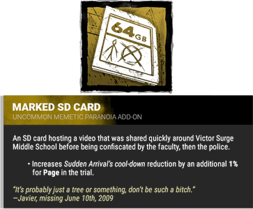 marked SD card marked SD card