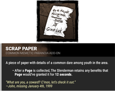 scrap paper