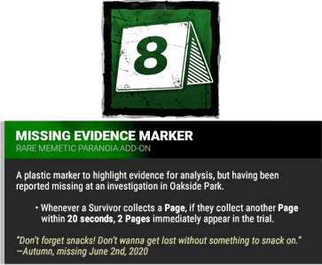 missing evidence marker missing evidence marker
