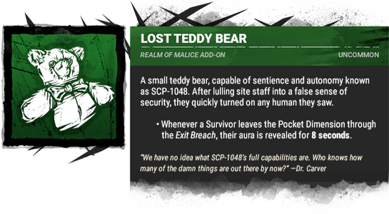 lost teddy bear
