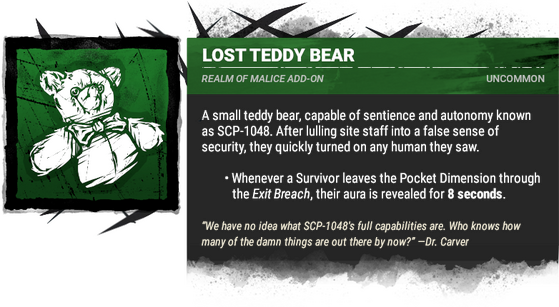 lost teddy bear