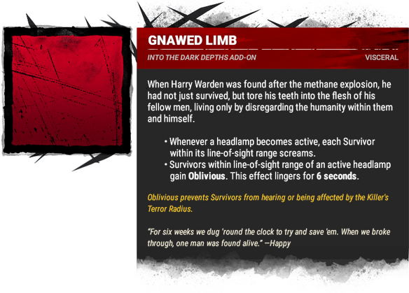gnawed limb
