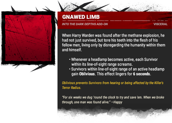 gnawed limb