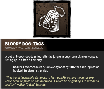 bloody dog-tags