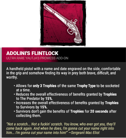 ADOLINI'S FLINTLOCK ADOLINI'S FLINTLOCK