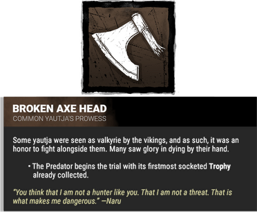 broken axe head