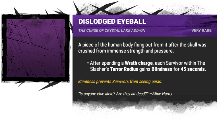 dislodged eyeball