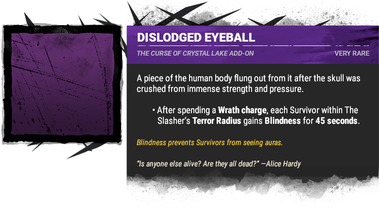 dislodged eyeball