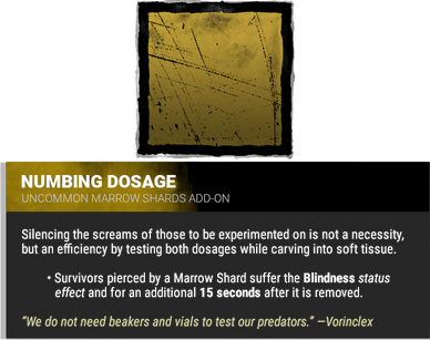 numbing dosage