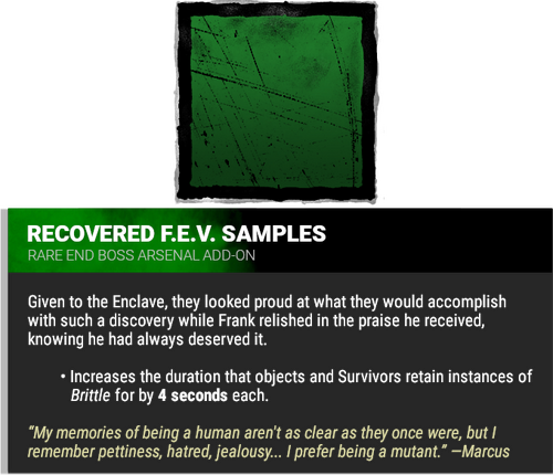 recovered f.e.v. samples