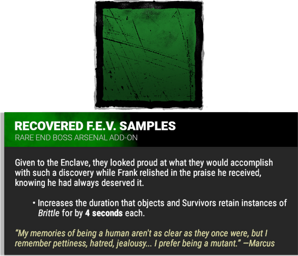 recovered f.e.v. samples