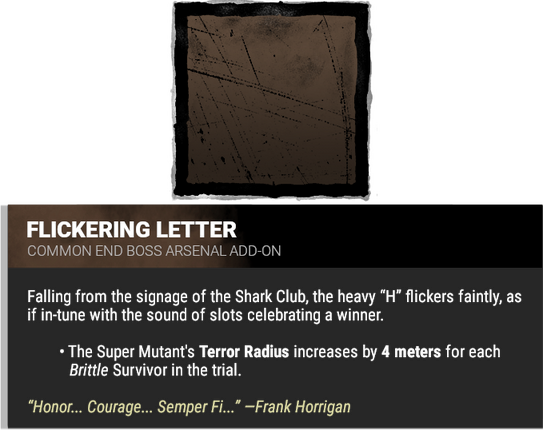 flickering letter