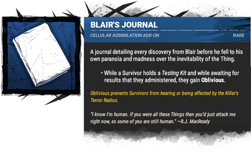 blair's journal