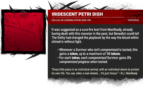 iridescent petri dish