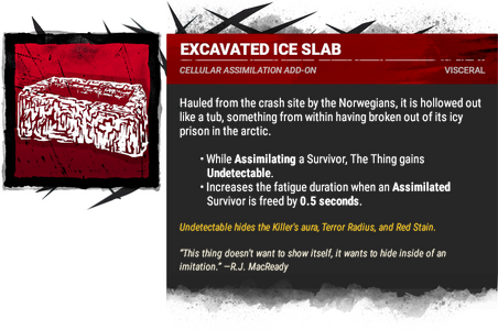 excavated ice slab