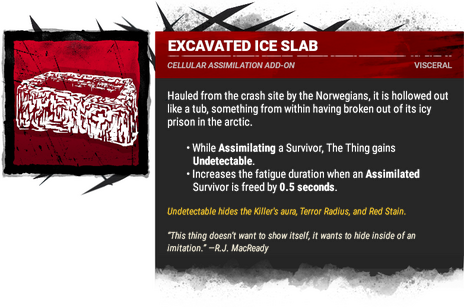 excavated ice slab