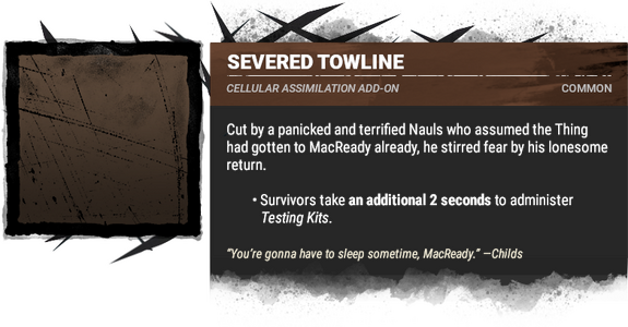 severed towline