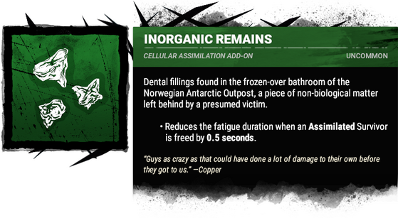 inorganic remains