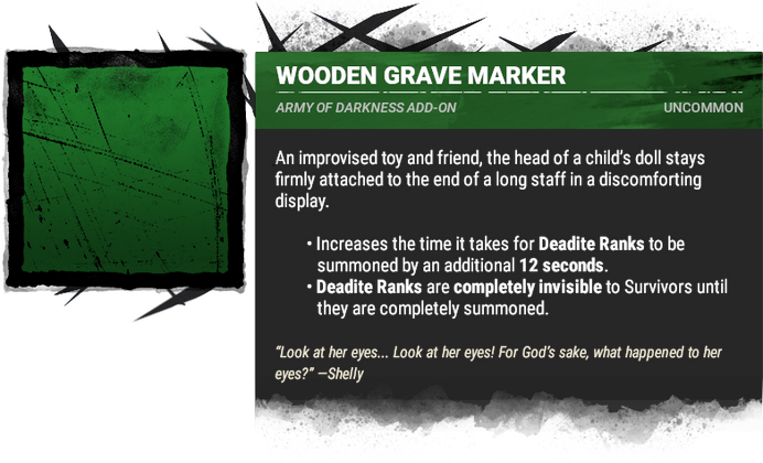 wooden grave marker