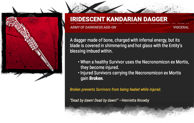 iridescent kandarian dagger iridescent kandarian dagger