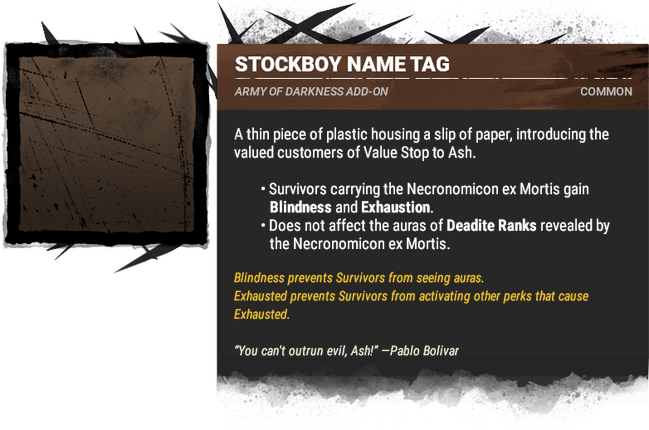 stockboy name tag