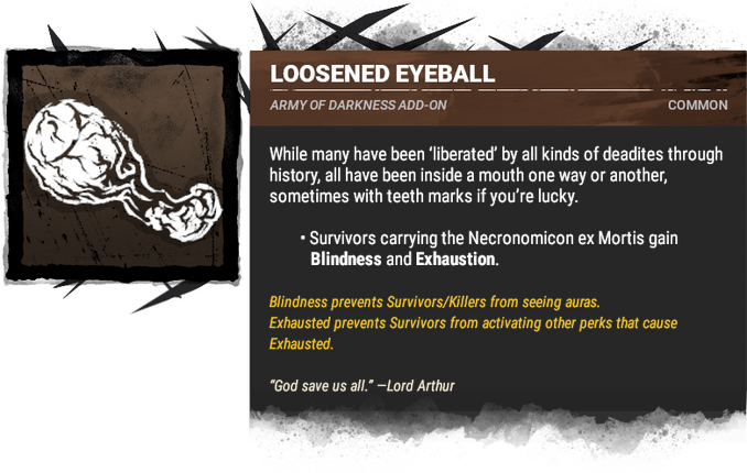 loosened eyeball