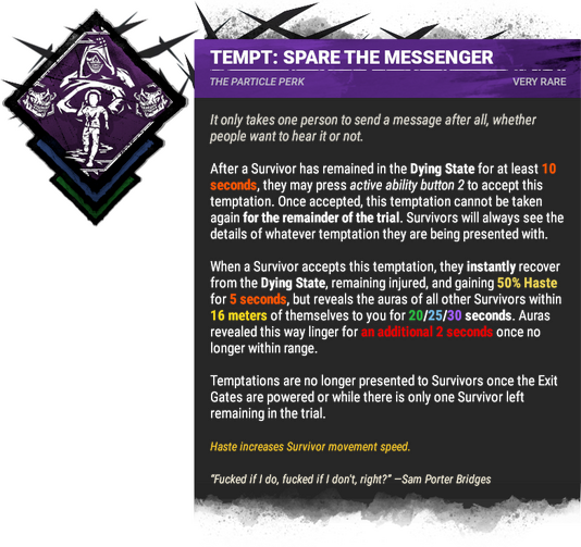 TEMPT: SPARE THE MESSENGER