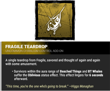 fragile teardrop