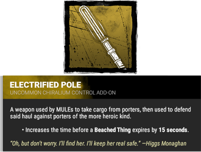 electrified pole