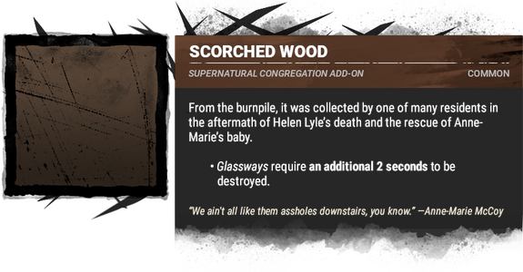scorched wood