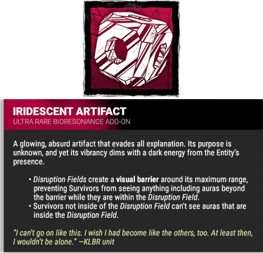 iridescent artifact