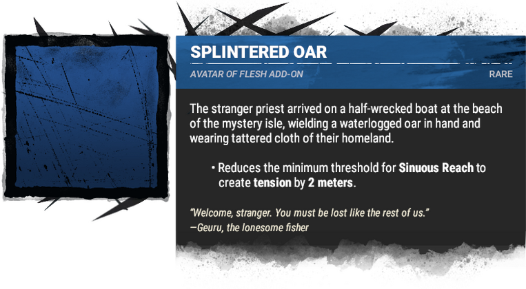 splintered oar