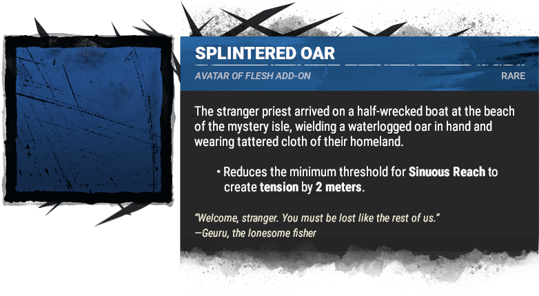 splintered oar