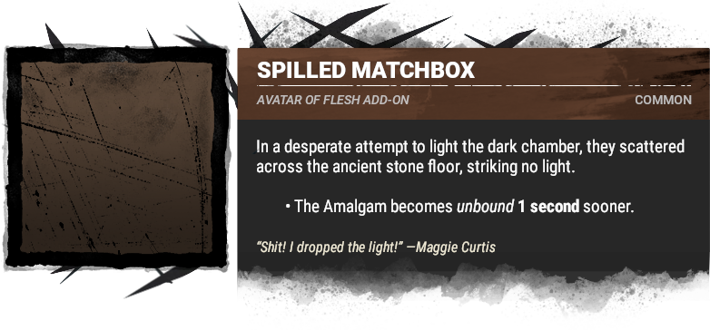 spilled matchbox