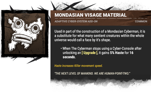 mondasian visage material