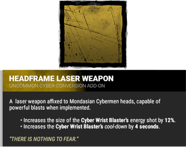 headframe laser weapon