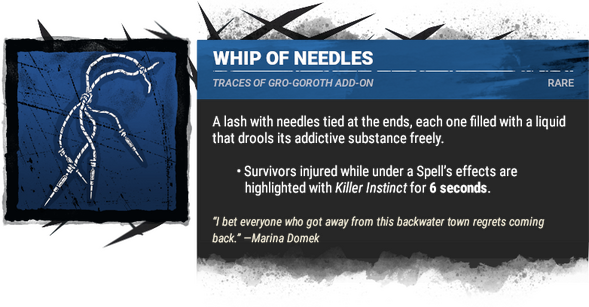 whip of needles
