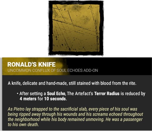 ronald&#39;s knife