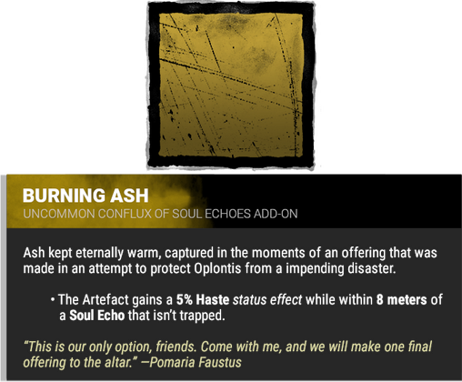 burning ash