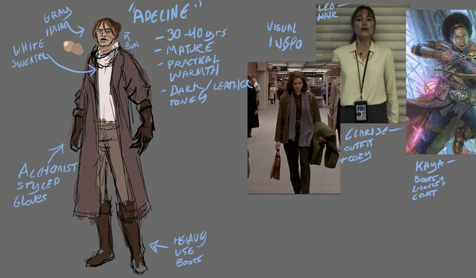 "Adeline" Early Concept Art