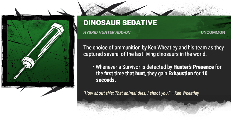 Dinosaur Sedative
