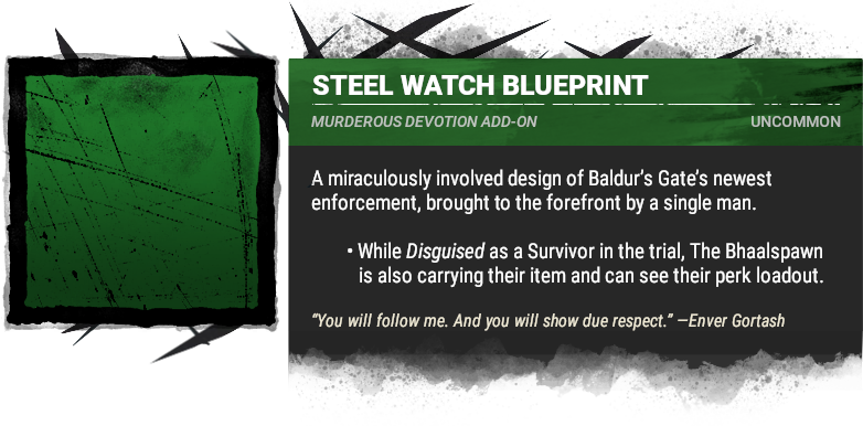 Steel Watcher Blueprint