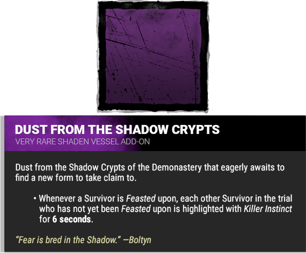 dust from the shadow crypts