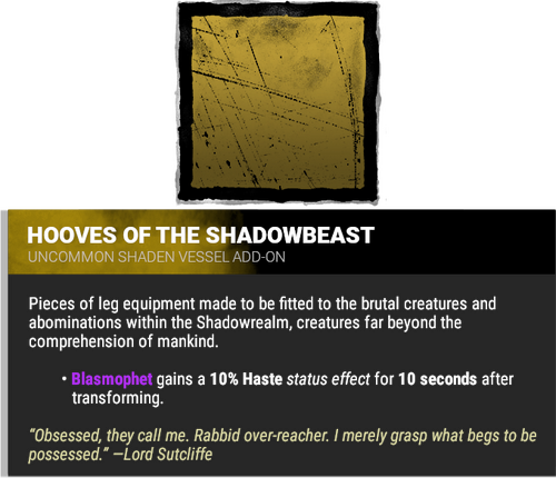 hooves of the shadowbeast